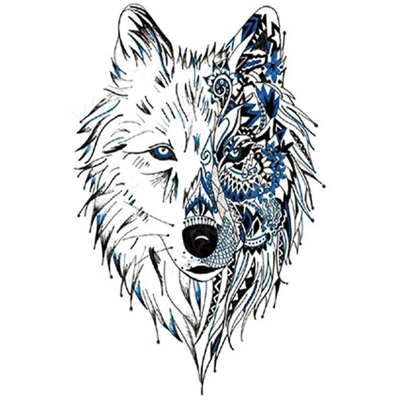 Tatouage Loup Mandala