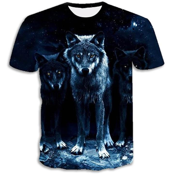 T-Shirt Loup Chasse Nocturne