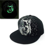 Casquette Loup <br /> Noire Fluorescente