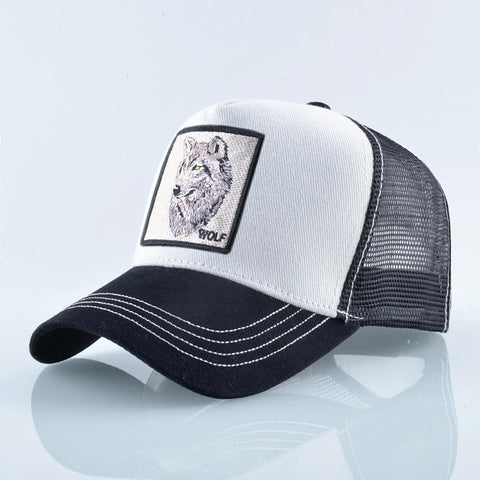 Casquette Loup <br /> Blanc