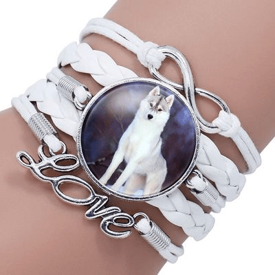 Bracelet Loup Blanc