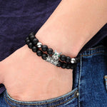 Bracelet Perles Noires