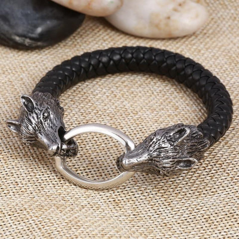 Bracelet Tête de Loup Perles Naturelles | Instinct Loup Bracelet Tête de Loup Perles Naturelles | Instinct Loup