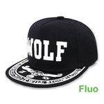 Casquette Loup <br /> Noire Fluorescente