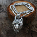 Pendentif Tête de Loup Argent