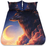 Couette de Lit Loup Paysage
