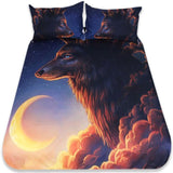 Couette de Lit Loup Paysage