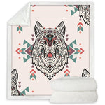 Plaid Loup Mandala