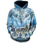 Sweat Loup à Capuche Femme