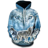 Sweat Loup à Capuche Femme