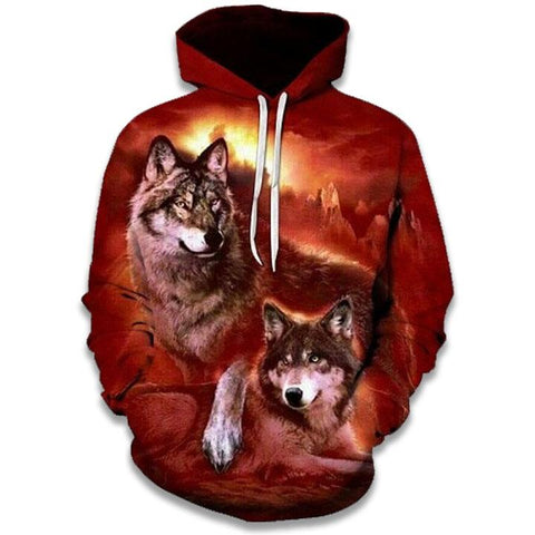 Sweat Loup Rouge