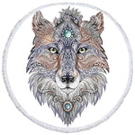 Serviette de Plage Ronde Mandala