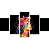 Tableau Loup Murciano 5 pièces