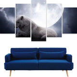 Tableau Loup Pleine Lune