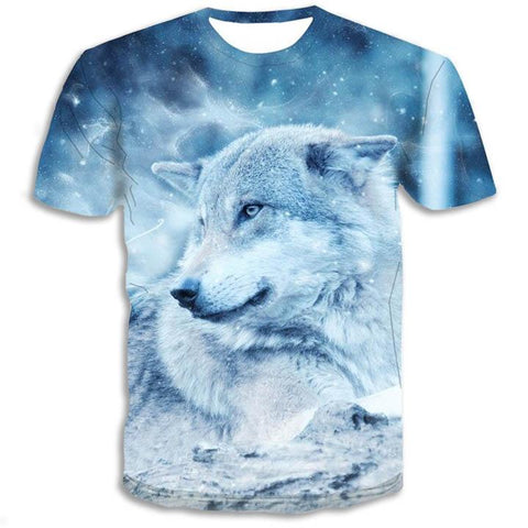 T-Shirt avec Tête de Loup