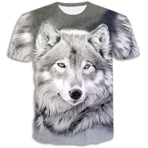 T-Shirt avec un Loup