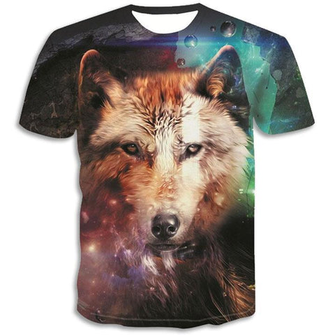 T-Shirt Imprimé Loup