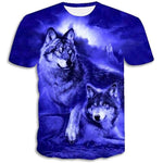T-Shirt Loup Bleu
