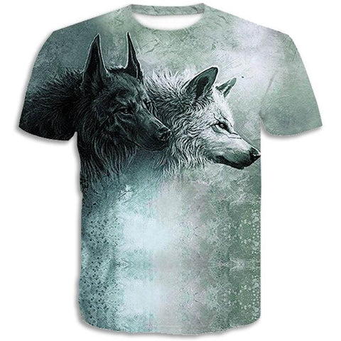 T-Shirt Loup Coton