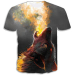 T-Shirt Loup de Feu