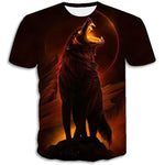 T-Shirt Loup Lune et Soleil