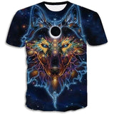 T-Shirt Loup Mandala