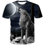 T-Shirt Loup Pleine Lune