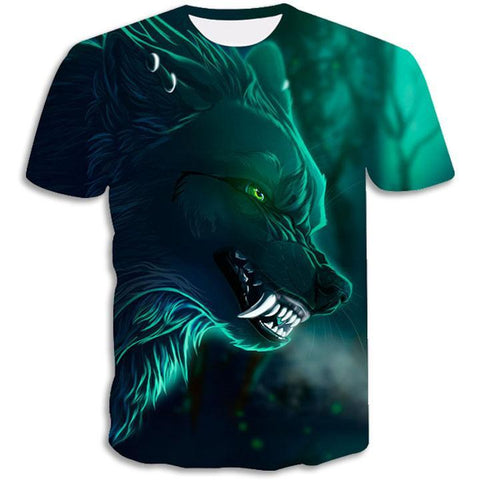 T-Shirt Loup Tribal